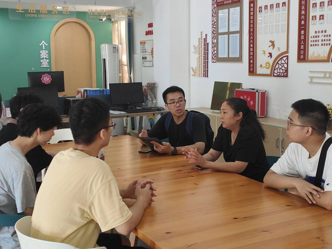 魏城镇社区调研采访